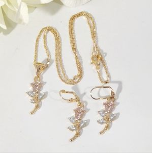 Roses set Necklace and Earrings